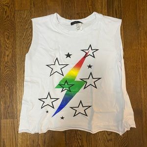 Fun white tank, kids Large